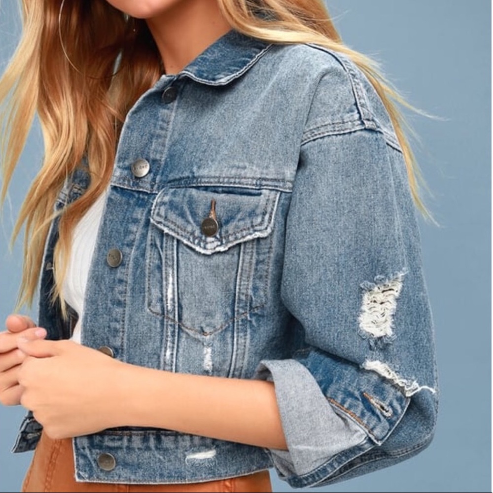 EVIDNT cropped denim jacket